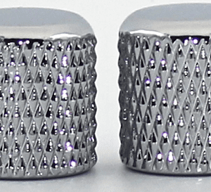Vintage "Dome" Knobs Chrome Plated